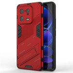 Хибриден гръб със стойка марка BIBERCAS за Xiaomi 13 Pro - червен