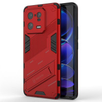 Хибриден гръб със стойка марка BIBERCAS за Xiaomi 13 Pro - червен