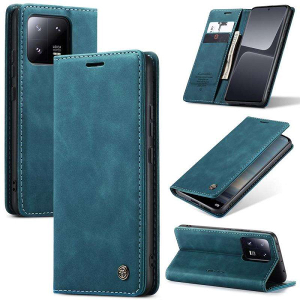 Калъф страничен flip марка CASEME за Xiaomi 13 Pro – тюркоазен Калъф страничен flip марка CASEME за Xiaomi 13 Pro – тюркоазен