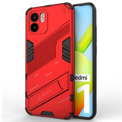 Хибриден гръб със стойка марка BIBERCAS за Xiaomi Redmi A1 - червен