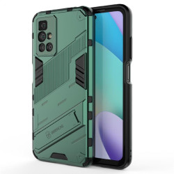 Хибриден гръб със стойка марка BIBERCAS за Xiaomi Redmi 10 - зелен металик
