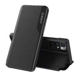 Тънък кожен калъф за Xiaomi Redmi 10 – черен