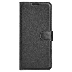 Кожен калъф тип портмоне за Xiaomi Redmi Note 11 4G - черен