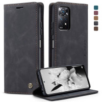 Калъф страничен flip марка CASEME за Xiaomi Redmi Note 11 Pro 5G – черен