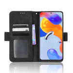 Кожен калъф тип портмоне с магнитна закопчалка за Xiaomi Redmi Note 11 Pro 5G - черен - 0 Кожен калъф тип портмоне с магнитна закопчалка за Xiaomi Redmi Note 11 Pro 5G - черен - 0