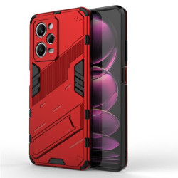 Хибриден гръб със стойка марка BIBERCAS за Xiaomi Redmi Note 12 Pro 5G - червен