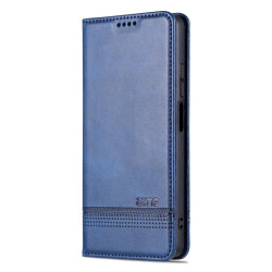 Кожен калъф страничен flip марка AZNS за Xiaomi Redmi Note 12 Pro 5G – тъмно син