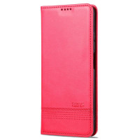 Кожен калъф страничен flip марка AZNS за Xiaomi Redmi Note 12S – червен