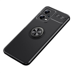 Хибриден гръб със стойка тип пръстен за Xiaomi Redmi Note 12 5G - черен