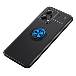 Хибриден гръб със стойка тип пръстен за Xiaomi Redmi Note 12 5G - син