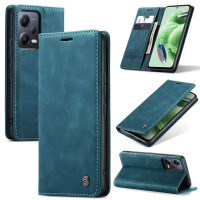 Калъф страничен flip марка CASEME за Xiaomi Redmi Note 12 5G – тюркоазен