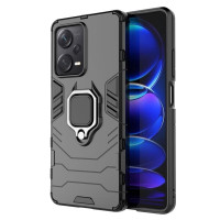Хибриден гръб със стойка за Xiaomi Redmi Note 12 Pro+ 5G - черен
