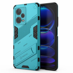 Хибриден гръб със стойка марка BIBERCAS за Xiaomi Redmi Note 12 Pro+ 5G - светло син