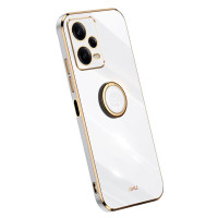 Хибриден гръб със стойка тип пръстен марка XINLI за Xiaomi Redmi Note 12 Pro+ 5G - бял