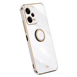 Хибриден гръб със стойка тип пръстен марка XINLI за Xiaomi Redmi Note 12 Pro+ 5G - бял