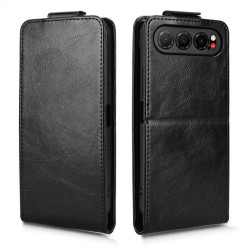Кожен калъф flip за ZTE nubia Air - черен