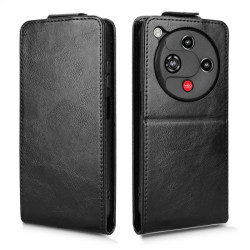 Кожен калъф flip за ZTE nubia Focus 2 - черен