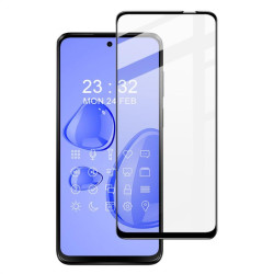 Удароустойчив стъклен протектор покриващ целия екран марка IMAK Pro за Motorola G13 - с черна рамка