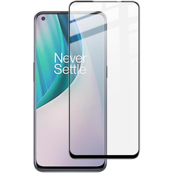 Удароустойчив стъклен протектор покриващ целия екран марка IMAK за OnePlus Nord N10 - с черна рамка