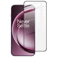 Извит удароустойчив стъклен протектор покриващ целия екран марка IMAK за OnePlus 15 - с черна рамка