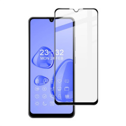 Извит удароустойчив стъклен протектор покриващ целия екран марка IMAK за Samsung Galaxy A32 4G - с черна рамка