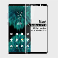 Извит 3D удароустойчив стъклен протектор покриващ целия екран марка MOFI за Samsung Galaxy Note9 - с черна рамка