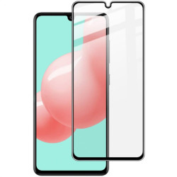 Извит удароустойчив стъклен протектор покриващ целия екран марка Mocolo за Samsung Galaxy A41 - цвят черен
