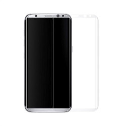 Удароустойчив стъклен протектор покриващ целия екран за Samsung Galaxy S8 - цвят прозрачен
