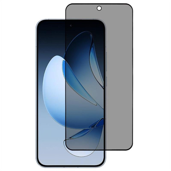 Дискретен удароустойчив стъклен протектор ANTI SPY за екран за Oppo Reno 13F 5G Дискретен удароустойчив стъклен протектор ANTI SPY за екран за Oppo Reno 13F 5G