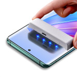Удароустойчив извит UV стъклен протектор покриващ целия екран марка AMORUS за Honor Magic5 Lite 5G - 1