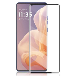 Удароустойчив стъклен протектор за екран марка AMORUS за Motorola Moto G85 5G - с черна рамка