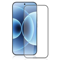 Удароустойчив стъклен протектор за екран марка AMORUS за Xiaomi 17 - с черна рамка