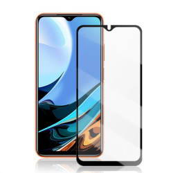 Удароустойчив стъклен протектор за екран марка Enkay за Xiaomi Redmi 9T - с черна рамка