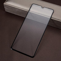 Извит 3D удароустойчив стъклен протектор покриващ целия екран за Huawei P30 - цвят черен