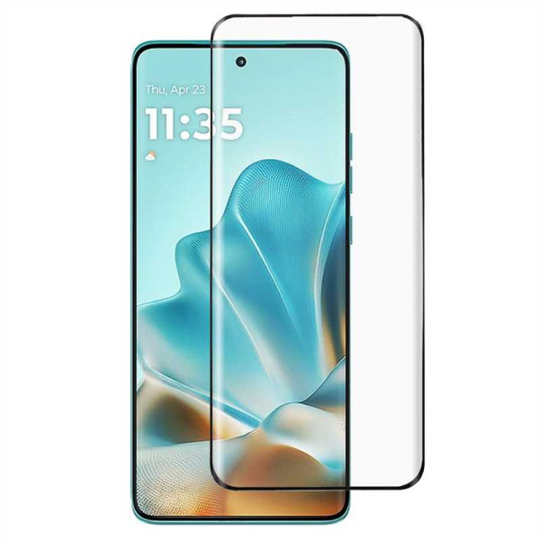 Удароустойчив стъклен протектор за Motorola Edge 60 Pro 5G - с черна рамка Удароустойчив стъклен протектор за Motorola Edge 60 Pro 5G - с черна рамка