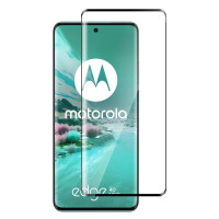 Удароустойчив стъклен протектор за Motorola Edge 40 Neo 5G - с черна рамка