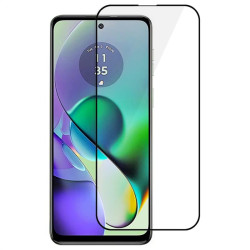 Удароустойчив стъклен протектор за Motorola G54 5G - с черна рамка