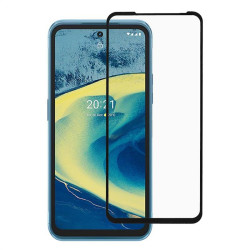 Удароустойчив стъклен протектор за Nokia XR20 - с черна рамка