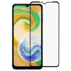Удароустойчив стъклен протектор за Samsung Galaxy A04s - с черна рамка