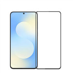 Извит 3D удароустойчив стъклен протектор покриващ целия екран за Samsung Galaxy S26 FE - с черна рамка
