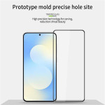 Извит 3D удароустойчив стъклен протектор покриващ целия екран за Samsung Galaxy S26 FE - с черна рамка - 2