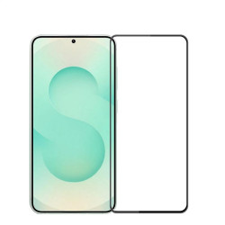 Извит 3D удароустойчив стъклен протектор покриващ целия екран за Samsung Galaxy S26+ - с черна рамка