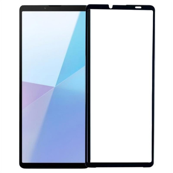 Извит 3D удароустойчив стъклен протектор покриващ целия екран за Sony Xperia 10 VI - с черна рамка Извит 3D удароустойчив стъклен протектор покриващ целия екран за Sony Xperia 10 VI - с черна рамка