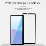 Извит 3D удароустойчив стъклен протектор покриващ целия екран за Sony Xperia 10 VI - с черна рамка - 2 Извит 3D удароустойчив стъклен протектор покриващ целия екран за Sony Xperia 10 VI - с черна рамка - 2