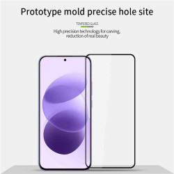Извит 3D удароустойчив стъклен протектор покриващ целия екран за Xiaomi Redmi Note 17 4G/5G - с черна рамка