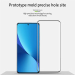 Извит 3D удароустойчив стъклен протектор за екран марка MOFI за Honor 90 - с черна рамка - 1