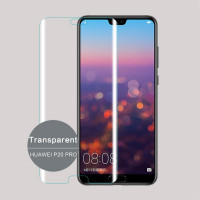 Извит 3D удароустойчив стъклен протектор покриващ целия екран марка MOFI за Huawei P20 Pro - цвят прозрачен
