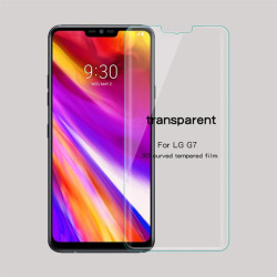 Извит 3D удароустойчив стъклен протектор покриващ целия екран марка MOFI за LG G7 ThinQ - цвят прозрачен
