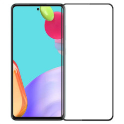 Извит 3D удароустойчив стъклен протектор покриващ целия екран марка MOFI за Samsung Galaxy S24 FE - с черна рамка