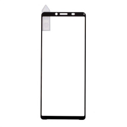 Удароустойчив стъклен протектор покриващ целия екран марка RURIHAI за Sony Xperia 10 II - с черна рамка